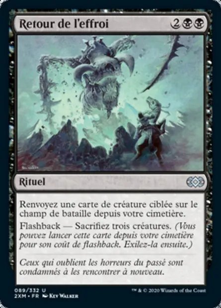 Retour de l'effroi, carte Magic 2XM 89 — extension Double Masters