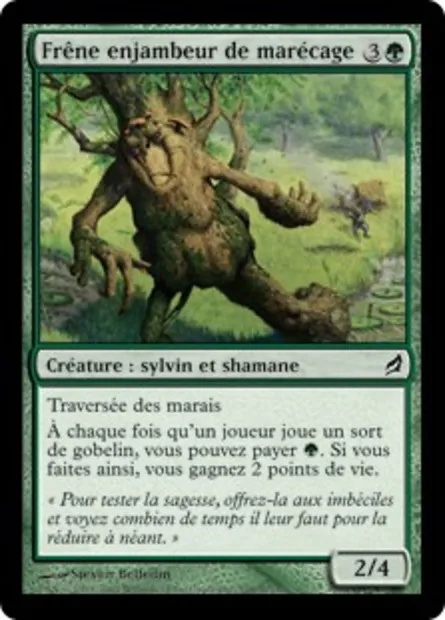 Frêne enjambeur de marécage, carte Magic LRW 198 — extension Lorwyn