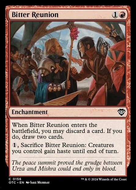 Bitter Reunion, Magic card OTC 156 — Outlaws of Thunder Junction Commander set