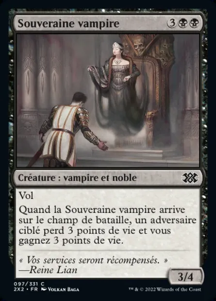 Souveraine vampire, carte Magic 2X2 97 — extension Double Masters 2022