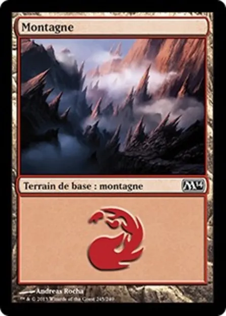 Montagne, carte Magic M14 245 — extension Magic 2014