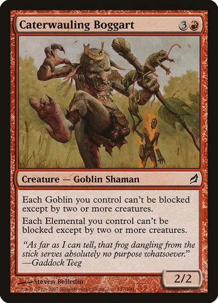 Caterwauling Boggart, Magic card LRW 157 — Lorwyn set