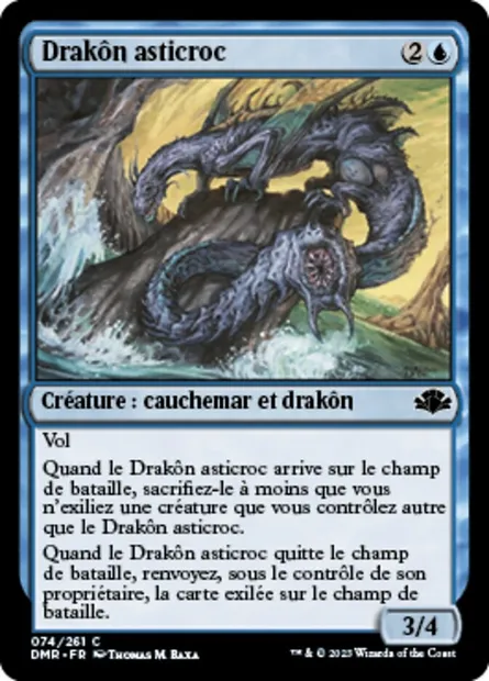 Drakôn asticroc, carte Magic DMR 74 — extension Dominaria Remastered