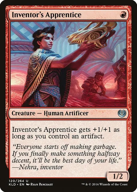 Inventor's Apprentice, Magic card KLD 120 — Kaladesh set