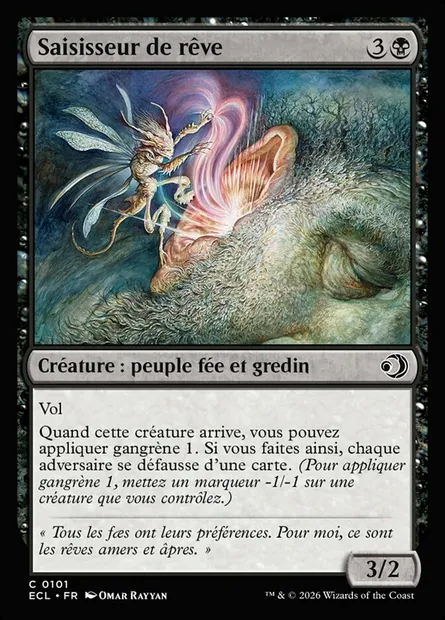 Saisisseur de rêve, carte Magic ECL 101 — extension Lorwyn Eclipsed