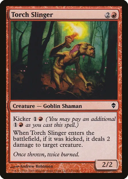 Torch Slinger, Magic card ZEN 151 — Zendikar set