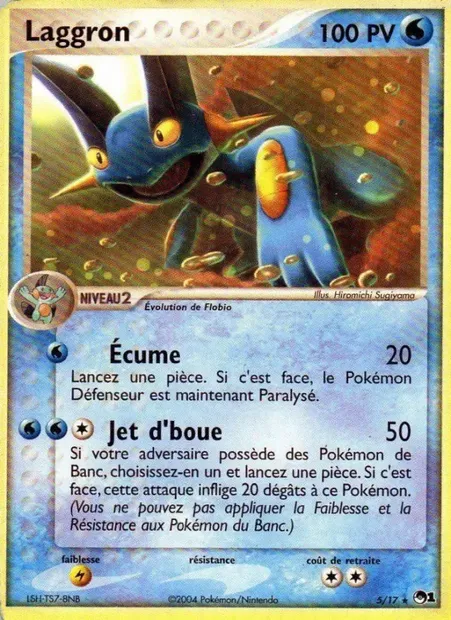Laggron, carte Pokémon P1 5 — extension POP Série 1