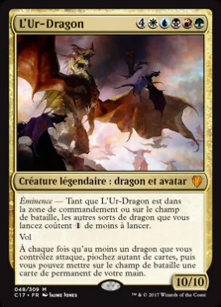 L'Ur-Dragon, carte Magic C17 48 — extension Commander 2017