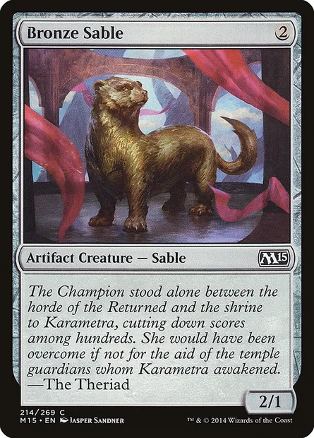 Bronze Sable, Magic card M15 214 — Magic 2015 set