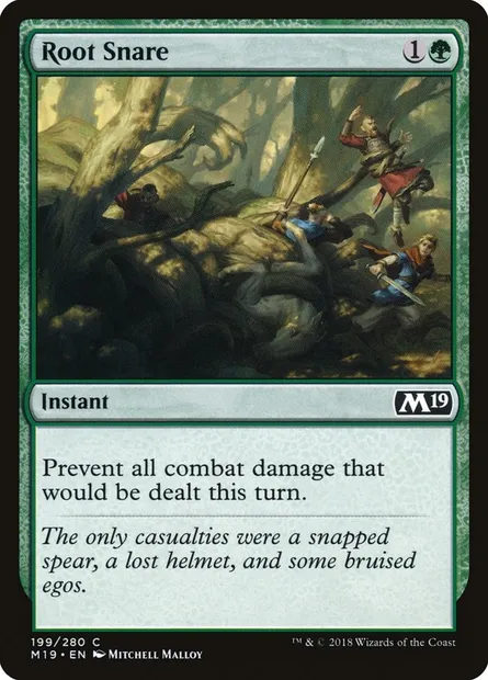 Root Snare, Magic card M19 199 — Core Set 2019 set