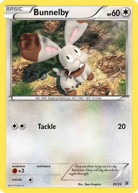 Bunnelby, Pokémon card KSS 30 — Kalos Starter Set set