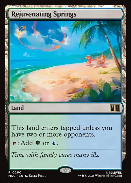 Rejuvenating Springs, Magic card MSC 260 — Marvel Super Heroes Commander set