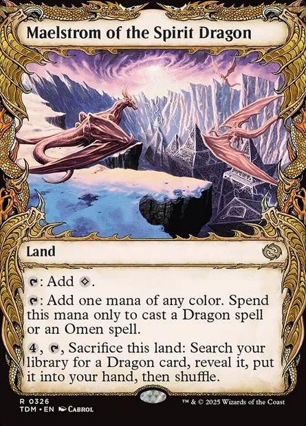 Maelstrom of the Spirit Dragon, Magic card TDM 326 — Tarkir: Dragonstorm set