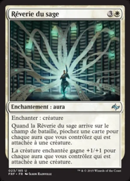 Rêverie du sage, carte Magic FRF 23 — extension Destin reforgé