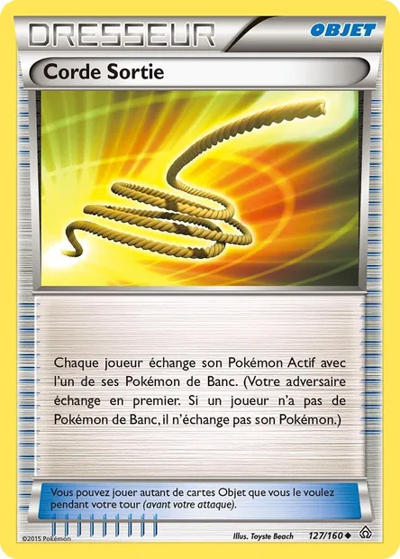 Corde Sortie, carte Pokémon PRC 127 — extension Primo-Choc