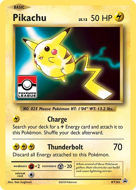 Pikachu, Pokémon card XY 202 — XY Black Star Promos set