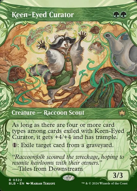 Keen-Eyed Curator, Magic card BLB 322 — Bloomburrow set