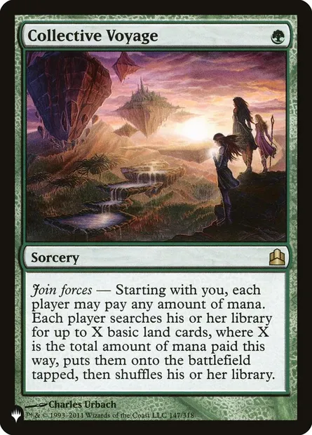 Collective Voyage, Magic card PLST CMD-147 — The List set