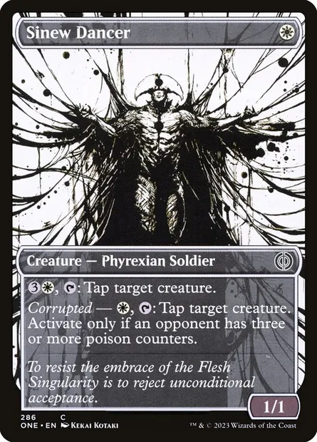 Sinew Dancer, Magic card ONE 286 — Phyrexia: All Will Be One set