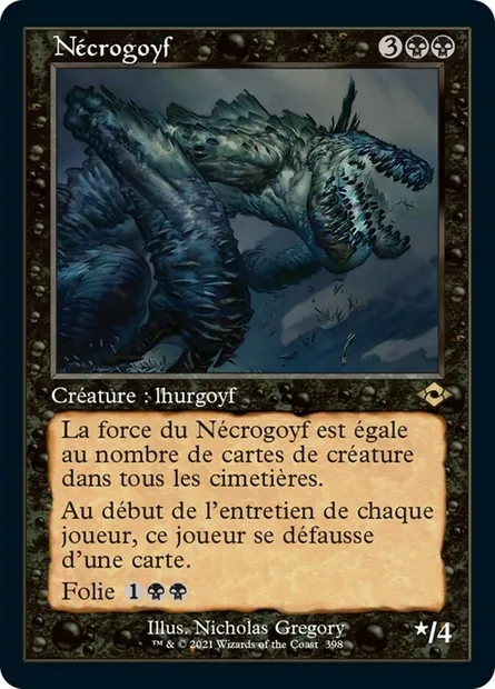 Nécrogoyf, carte Magic MH2 398 — extension Horizons du Modern 2