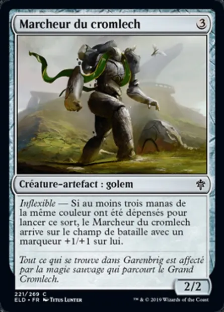 Marcheur du cromlech, carte Magic ELD 221 — extension Throne of Eldraine