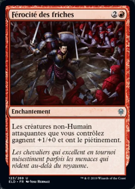 Férocité des friches, carte Magic ELD 123 — extension Throne of Eldraine