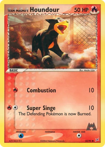 Team Magma's Houndour, Pokémon card MA 62 — Team Magma vs Team Aqua set