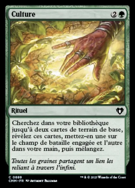 Culture, carte Magic CMM 889 — extension Commander Masters