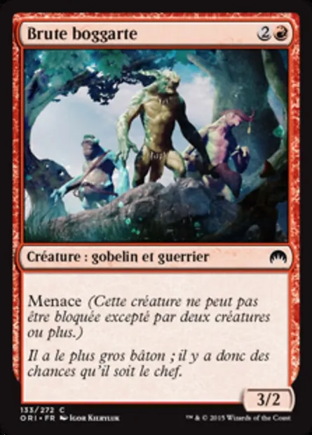 Brute boggarte, carte Magic ORI 133 — extension Magic Origines