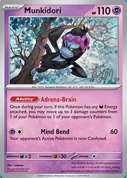 Munkidori, Pokémon card WCD25 ct385572 — World Championship Decks 2025 set