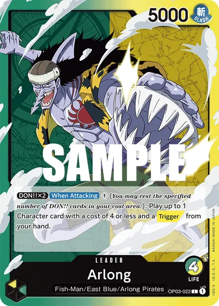 Arlong, carte One Piece OP03-022 — extension PILLARS OF STRENGTH