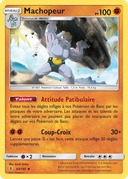 Machopeur, carte Pokémon GRI 64 — extension Gardiens Ascendants