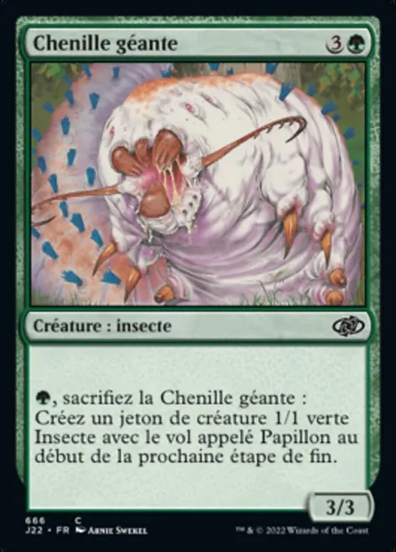 Chenille géante, carte Magic J22 666 — extension Jumpstart 2022