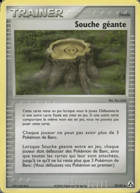 Souche géante, carte Pokémon LM 75 — extension EX Créateurs de légendes