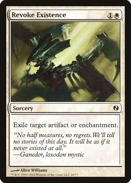 Revoke Existence, Magic card DDI 26 — Duel Decks: Venser vs. Koth set