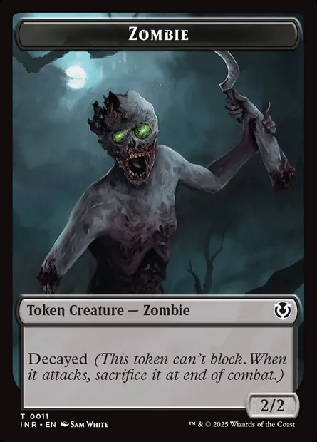 Zombie, carte Magic TINR 11 — extension Innistrad Remastered Tokens
