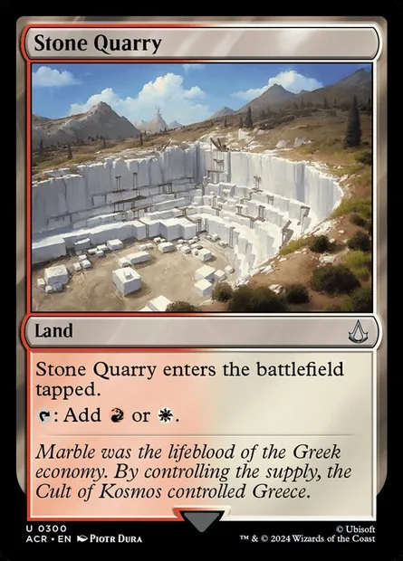 Stone Quarry, Magic card ACR 300 — Assassin's Creed set