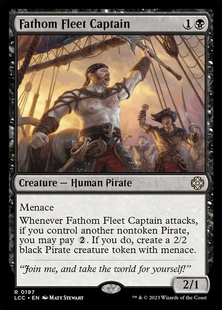 Fathom Fleet Captain, Magic card LCC 197 — The Lost Caverns of Ixalan Commander set