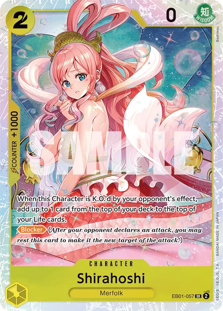 Shirahoshi, carte One Piece EB01-057 — extension MEMORIAL COLLECTION