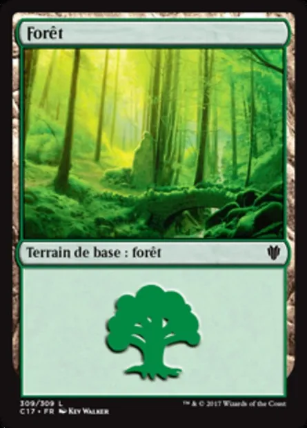 Forêt, carte Magic C17 309 — extension Commander 2017