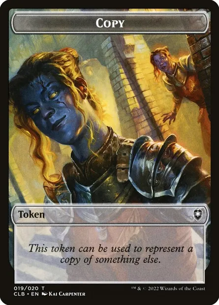 Copy, Magic card TCLB 19 — Battle for Baldur's Gate Tokens set