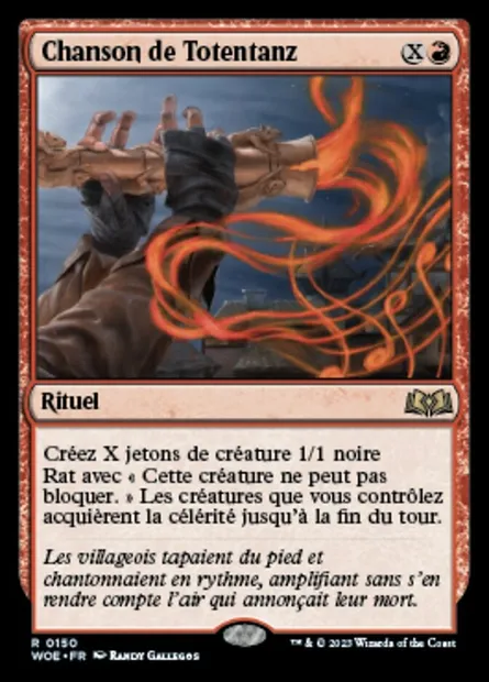 Chanson de Totentanz, carte Magic WOE 150 — extension Wilds of Eldraine