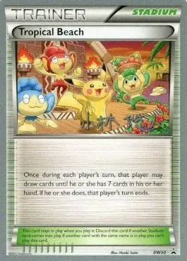 Tropical Beach, Pokémon card WCD14 BW50-2 — World Championship Decks 2014 set