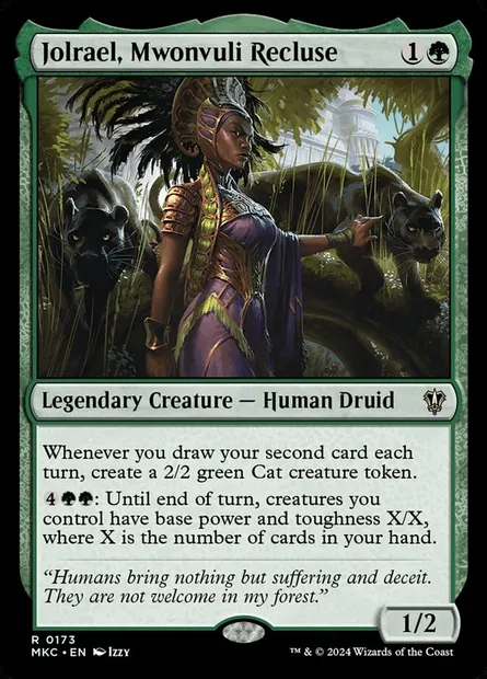 Jolrael, Mwonvuli Recluse, Magic card MKC 173 — Murders at Karlov Manor Commander set