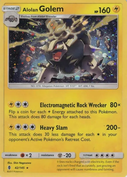 Alolan Golem, Pokémon card TDX 042 — Theme Deck & Blisters Exclusives set
