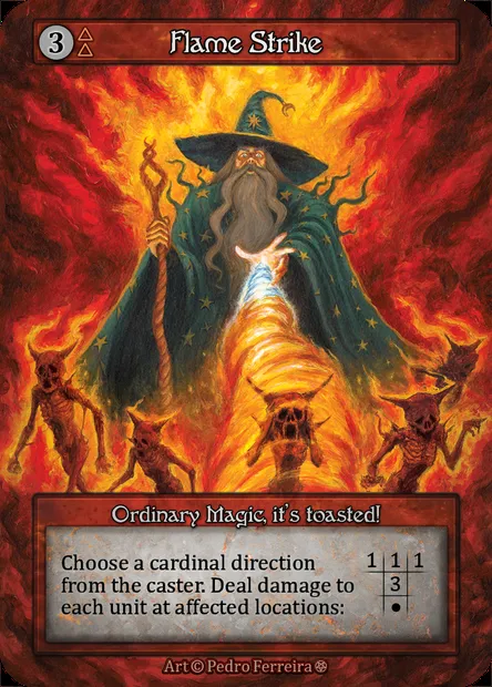 Flame Strike, carte Sorcery GOT 244 — extension Gothic