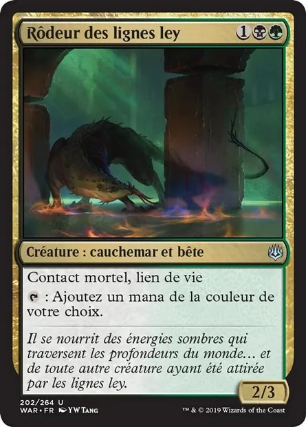 Rôdeur des lignes ley, carte Magic WAR 202 — extension La guerre des Planeswalkers