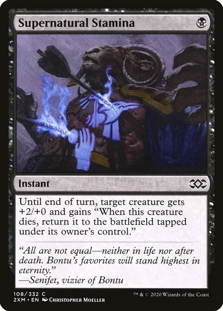 Supernatural Stamina, Magic card 2XM 108 — Double Masters set