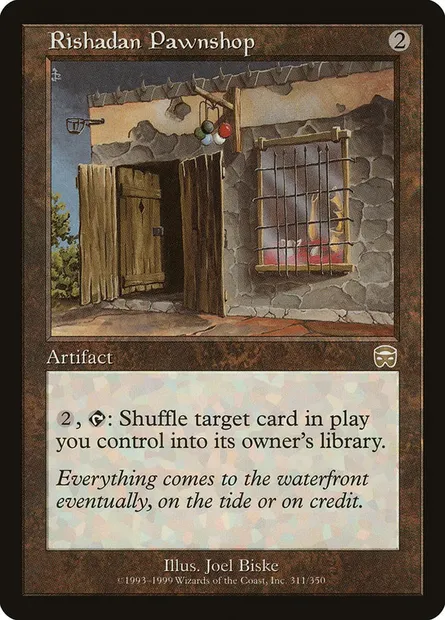 Rishadan Pawnshop, Magic card MMQ 311 — Mercadian Masques set
