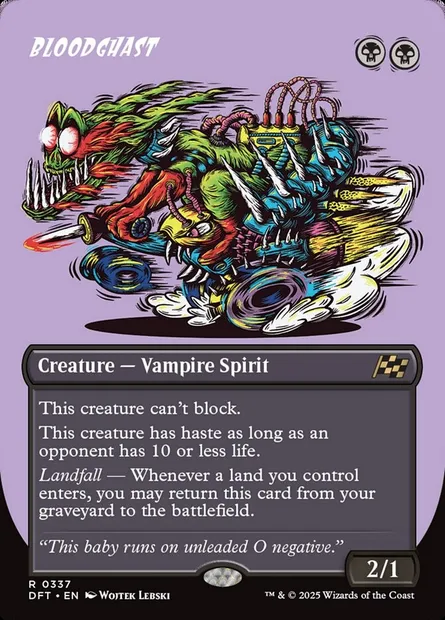 Bloodghast, Magic card DFT 337 — Aetherdrift set